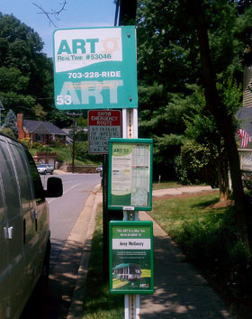 Photo: ART bus stop