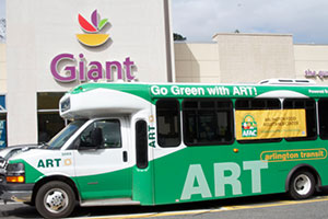 ART bus in front of Giant