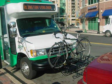 Photo: Bike on bus.