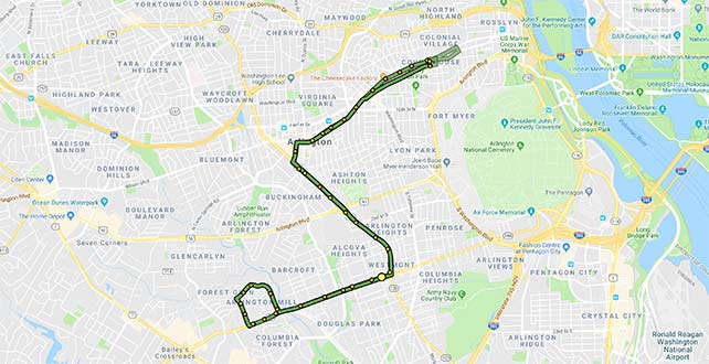 ART 41 Route Map