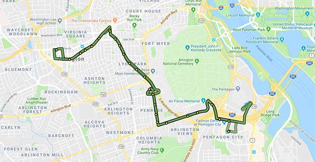 ART 42 Route Map