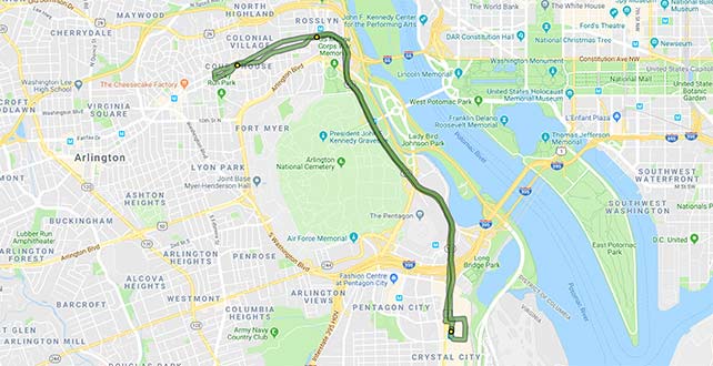 ART 43 Route Map