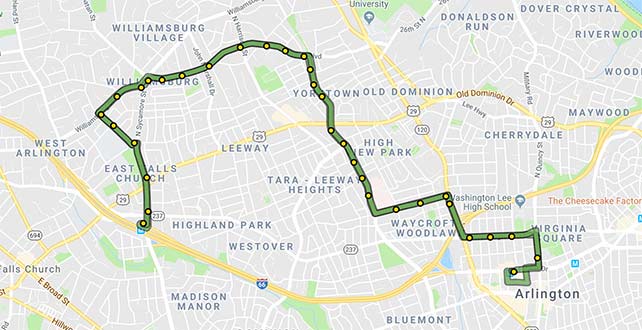 ART 52 Route Map