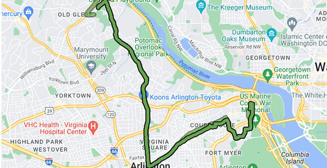 ART 56 Route Map