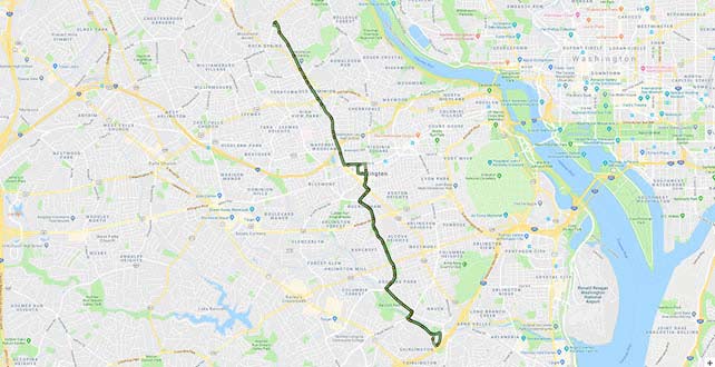 ART 72 Route Map