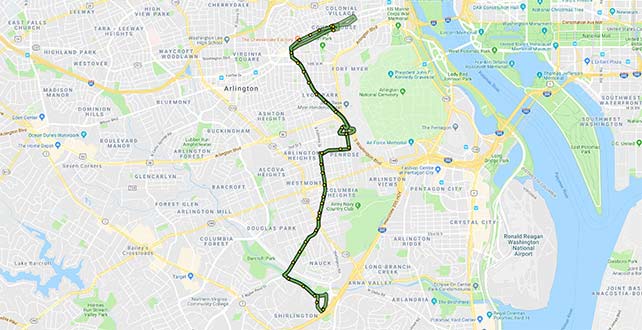 ART 77 Route Map