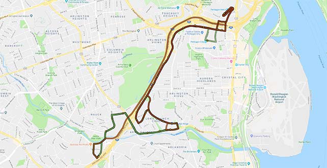 ART 87 Route Map